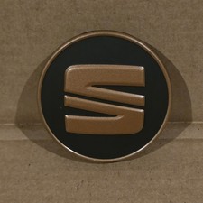 NEW GENUINE SEAT ALLOY WHEEL CENTRE CAPS x 1 COPPER/SATIN BLACK 5F0601171 TVK