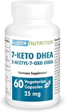 Supersmart 7-Keto DHEA 25mg - Advanced DHEA Metabolite Supplement | Non-GMO & Gl