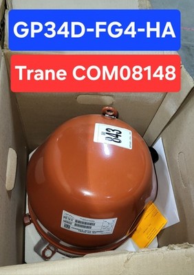 NEW Trane COM08148 COMPRESSOR GP34D-FG4-HA 2.8 Ton R22 380-415/50, 460v 3Phase