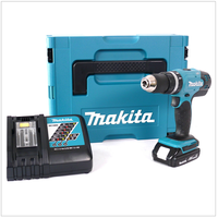 Makita Dhp 453 Y1J-D Akku Schlagbohrschrauber Im Makpac + 1,5Ah Akku + LadegeräT