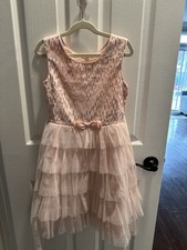 Toddler Girl Pink Full Length Sleeveless Dress Tutu Princess Wedding Piano