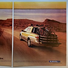 2002 Subaru Baja 2 pg PRINT AD Desert Biking Car Truck Multiple Choice Vehicle