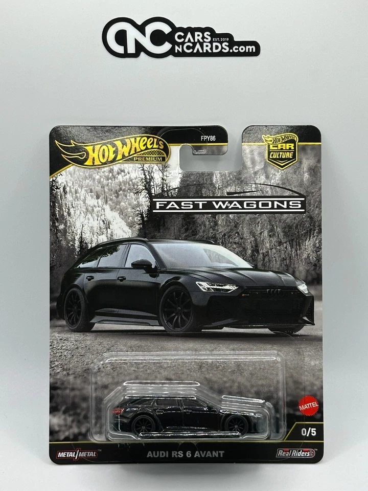 Vagones rápidos Hot Wheels Premium Car Culture 2025 Audi RS 6 Avant Chase 0/5 Foto 3 de 4