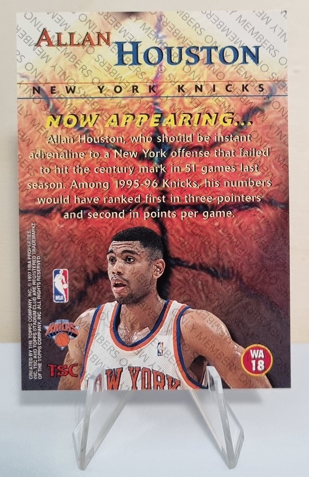 1996-97 Topps Stadium Club Welcome Additions Members Only #WA18 Allan ...