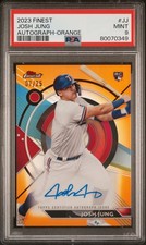 2023 Topps Finest Finest Autographs #JJ Josh Jung Autograph-Orange PSA 9