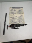 GI Joe Cobra Fang 1983 Helicopter 80s - incomplete, broken rotor, w/ blueprints