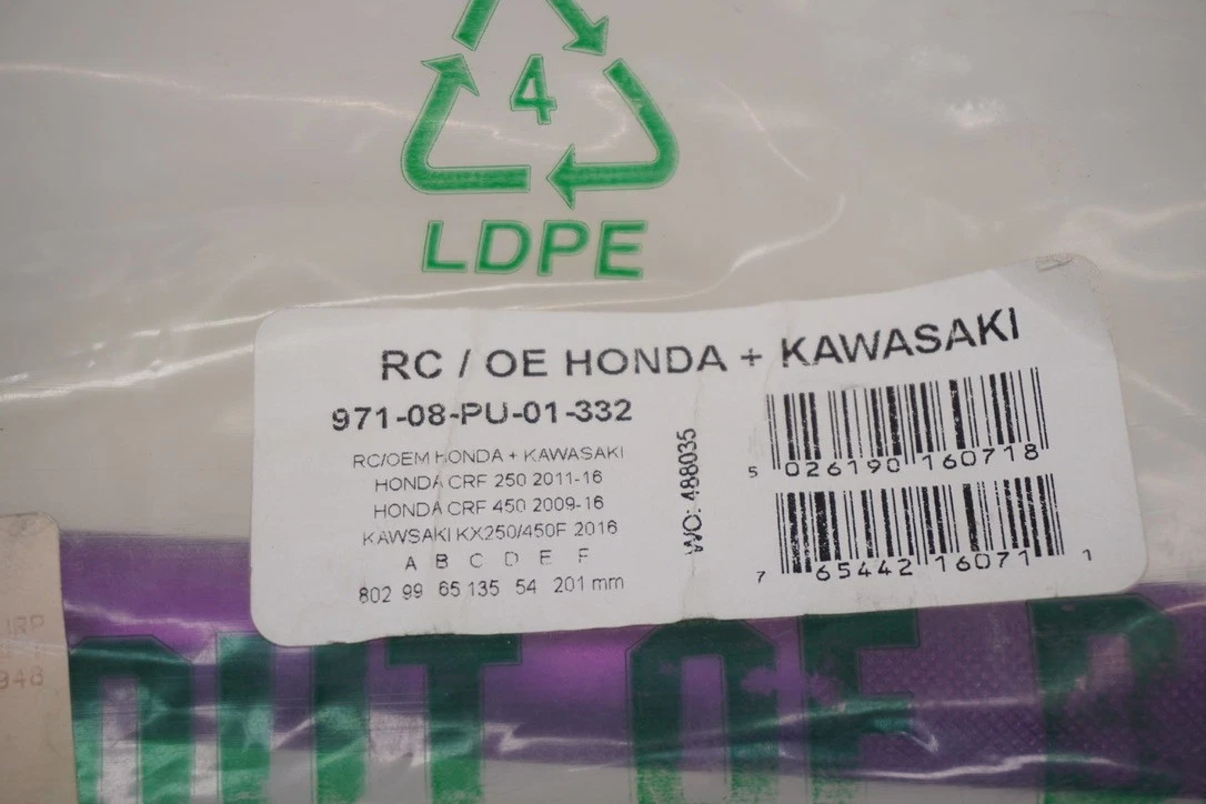 Renthal 7/8 Handlebars 971 Bend Handlebar Bar Pad Bars Purple