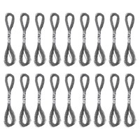 18 SträNge Metallic Stickgarn Grau FüR Kreuzstich, Handstickerei, Armband