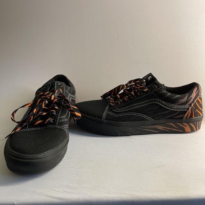 Vans ComfyCush Old Skool Shoes Mens Size 8 Black Tiger Discovery Project CAT