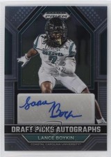 2023 Panini Prizm Draft Picks Draft Picks Auto Lance Boykin #DPA-LAB Auto 3hd