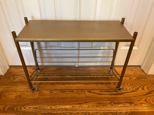 Multi-Purpose Vintage MCM Rolling Utility Cart – Slim Profile