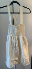 American Eagle Outfitters Mini Dress Women's Small Ivory Linen NWT BOHO
