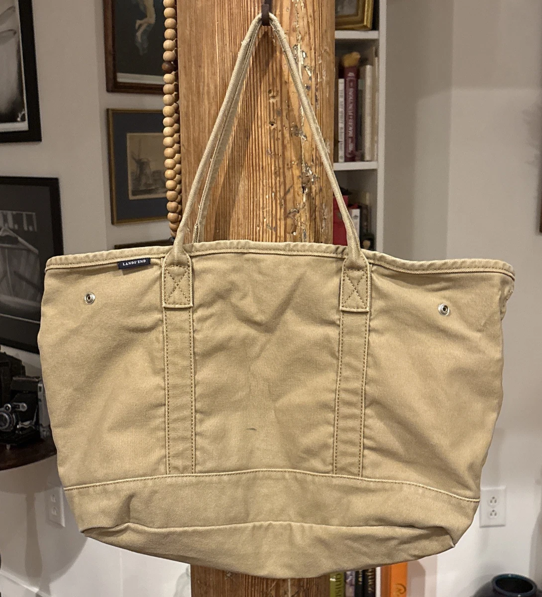 ビンテージ / LANDS' END / トートバッグ / L / ベージュ lands end canvas bag products for sale | eBay