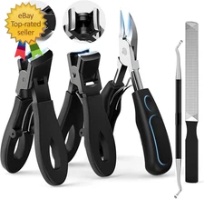 Professional Ingrown Toenail Tools Kit  Seniors Wide Jaw Straight Nail Clippers