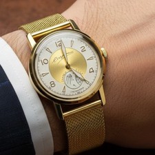 Pobeda Watch Mechanical SPUTNIK Satellite Wrist Vintage Russian Kirova Zim Rare