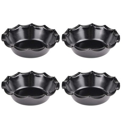 Mini Pie Pan Set of 4, Nonstick 5 Inch Pie Plate Baking Dish with Ruffled Edg...