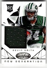 2015 Panini Certified Devin Smith New Generation Jerseys #/799 #NG-DS