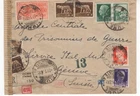 ZNV_222 - Richly franked cover to GENEVE w. censorship seal.  Rare combination !