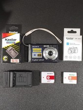 Very Good Sony Cyber-Shot DSC-W80 7.2MP Digital Camera Charge 2 Battery Travel