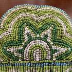 Beaded Rain Cloud Barrette Clip Native American Cree Blue Green White Hair Decor — photo 2