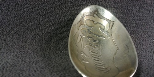 1904 Gleenwood Iowa Mills Co Sterling Silver Souvenir Spoon Antique 19.8 Grams - Picture 5 of 23