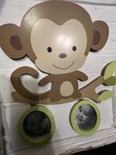 Koala Baby 2 in 1 Wall Frame Decor Monkey. Ripped Packaging.