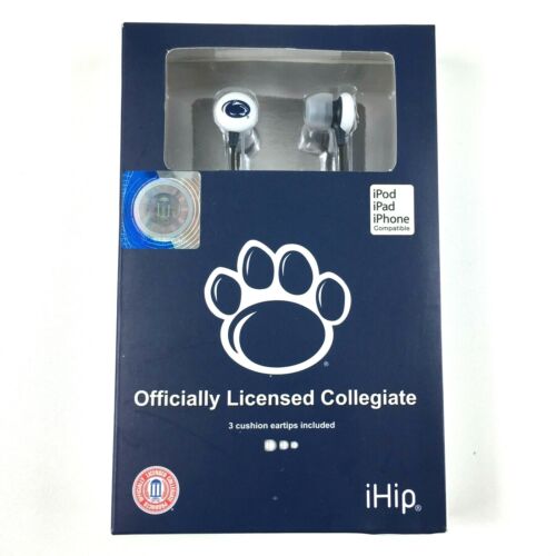  iHIP Ear Buds Penn State Nittany Lions  Ipod Ipad Iphone  Earbuds Earphones - Afbeelding 1 van 4