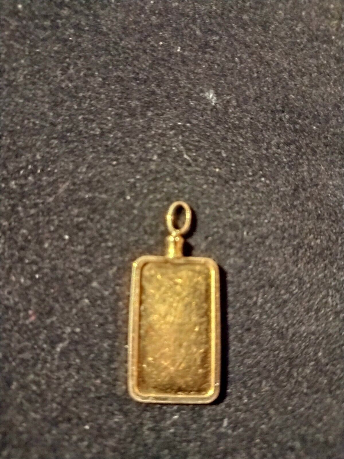 Solid .999 fine Gold Bullion 5 gram Mitsubishi ingot in 18k Gold Pendant  #5326