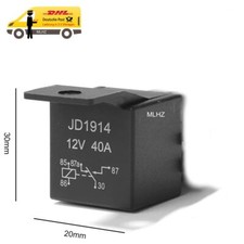 12V 40A Relais Wechselrelais Umschaltrelais 5 Pin JD1914 Öffner Schließer