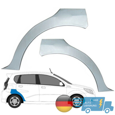 Für Chevrolet Aveo Daewoo Kalos 03-06 Radlauf reparatur blech Kotflügel Paar
