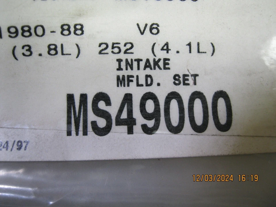 Intake Manifold Gasket MS49000 Foto 4 de 4