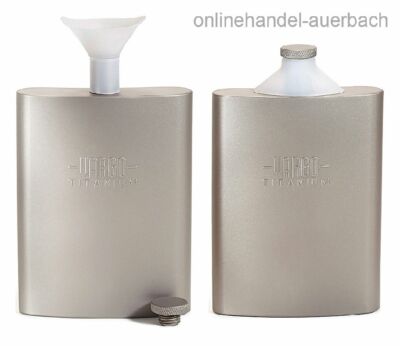 VARGO Titanium Funnel Flask Flachmann Outdoor Survival