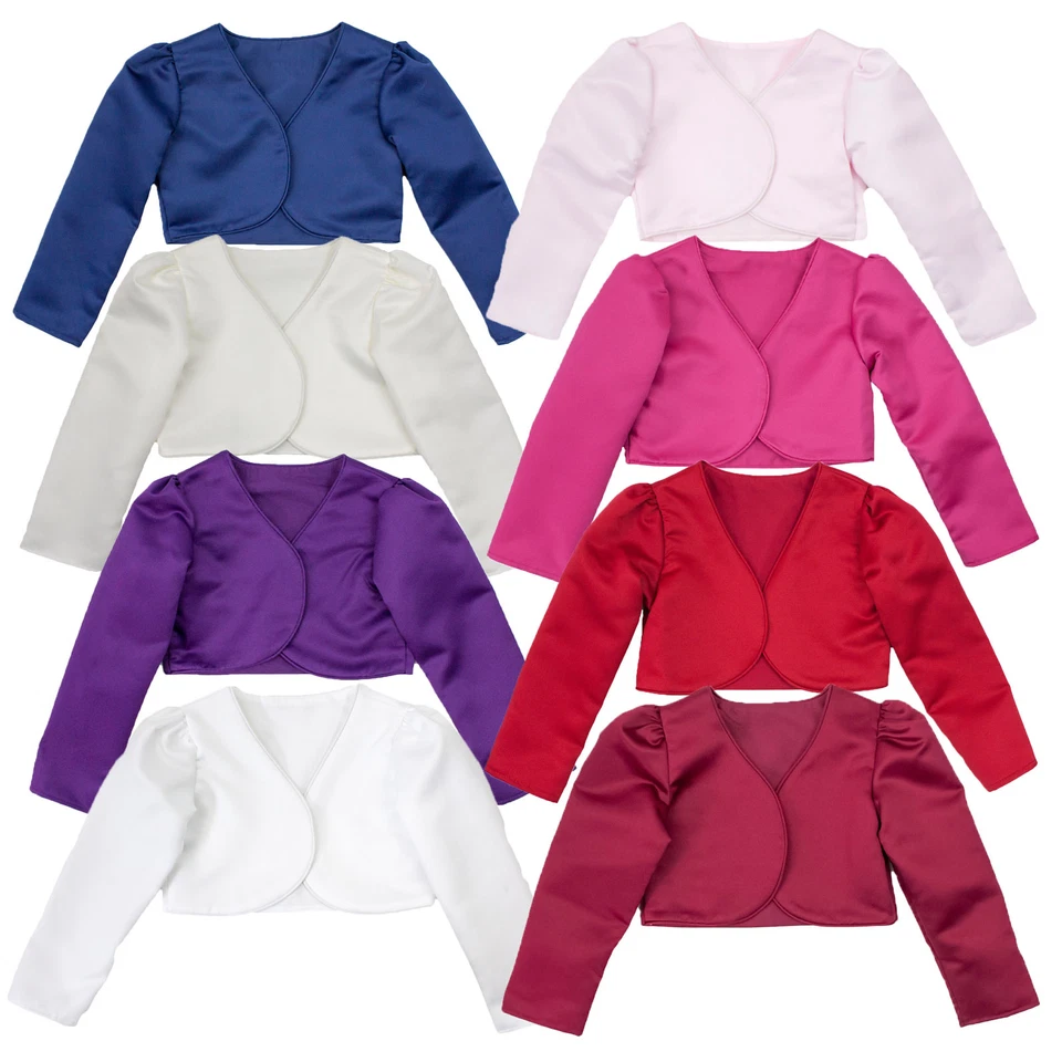 VIVAKI Baby Mädchen Bolero langärmelige Strickjacke Hochzeit formelle Taufe Party