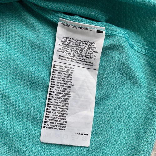 Nike Running Short Sleeve Blue Workout Top Women's Size Medium M - Foto 7 di 16