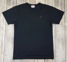 Phiten Titanium T Shirt Mens Size XXS Black Athletic Short Sleeves V Neck Japan