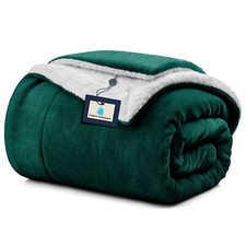 Heavy Sherpa Fleece Blanket 480 GSM Soft Warm Bed Sofa Throw Weighted Blanket UK