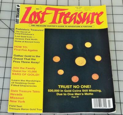 Lost Treasure Magazine July 1995 How To Find Fire Agates State Treasure Tales
