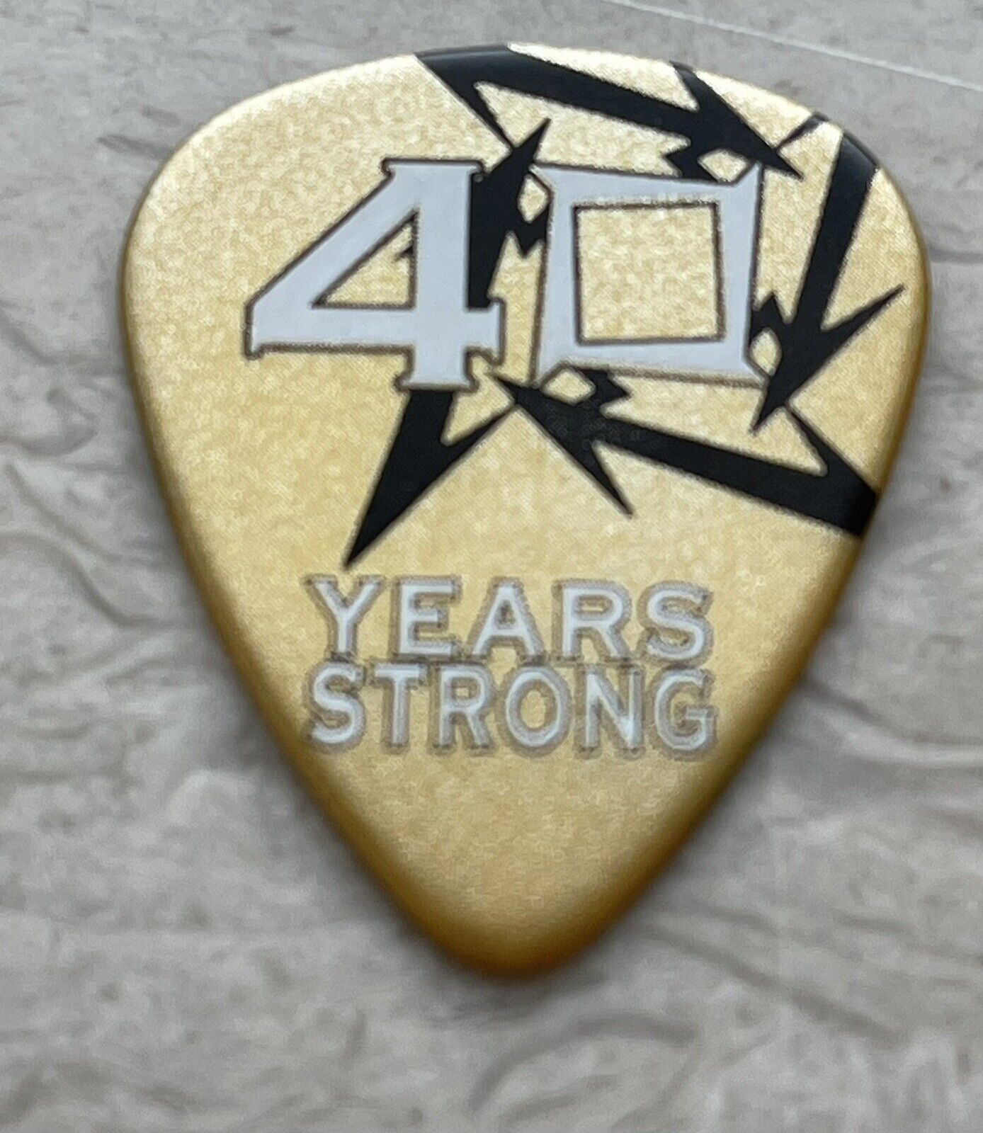 1 Metallica San Francisco 40 lat / rocznica / gitara pick / plectrum 19.12 2022, bardzo popularny