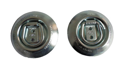 2x Zurrmulde Aufbau Zurrbügel Zurröse Bodenzurring 250 daN 2-tlg Rund SET DEKRA