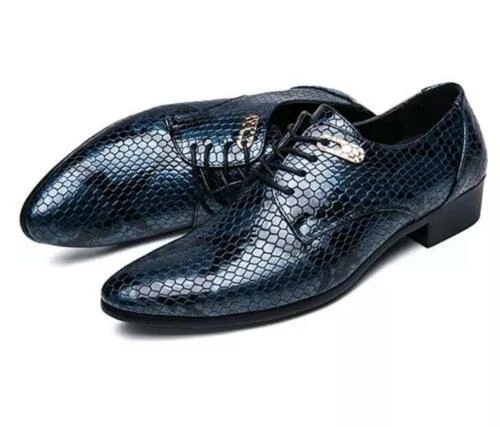 Patternless Black Formal Shoes for Men