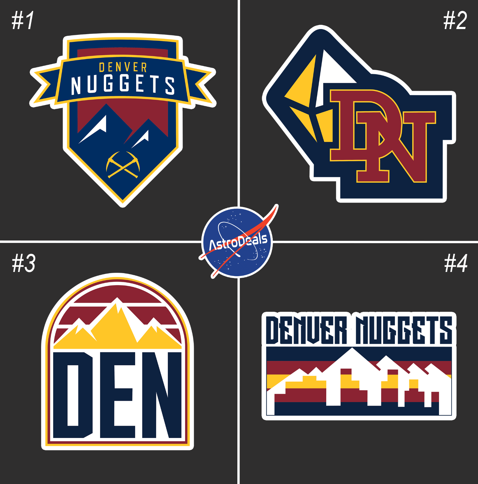 Denver Nuggets Basketball Team Logo NBA Sticker Decal Vinyl *Size: 3 ...