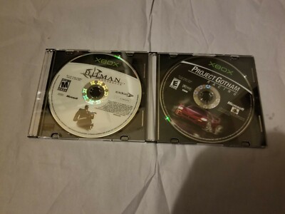 Microsoft Xbox 2 Game Lot Project Gotham Racing & Hitman Contracts Disc Only