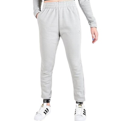 adidas Originals Taped Jogger Pants Grey Black Women's Size S Soft Cozy  NWT