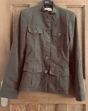 Atmosphere Green Button-up Jacket - (size 10)