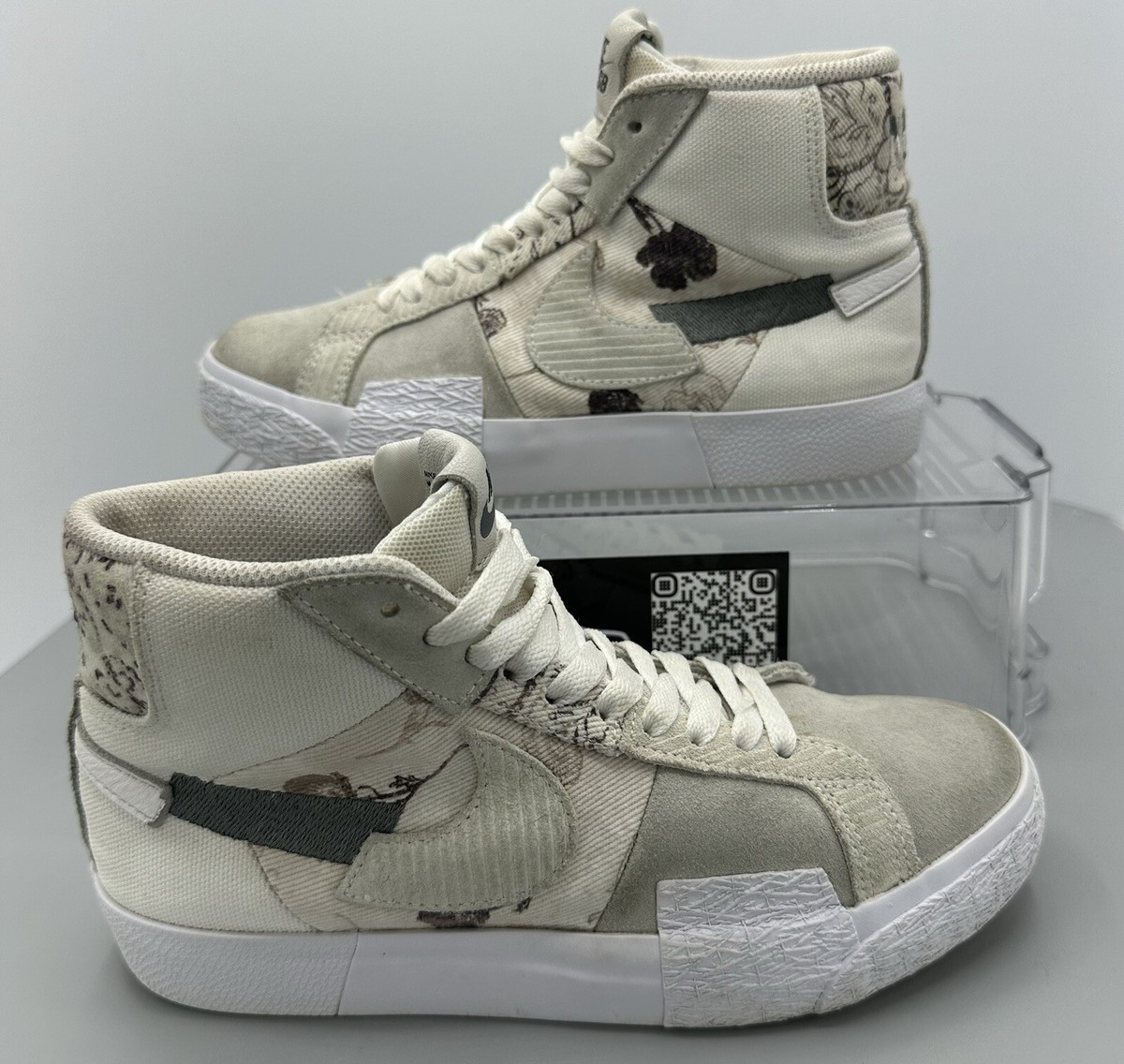 NIKE SB Zoom Blazer Mid Premium White/Grey Floral Paisley DM0859