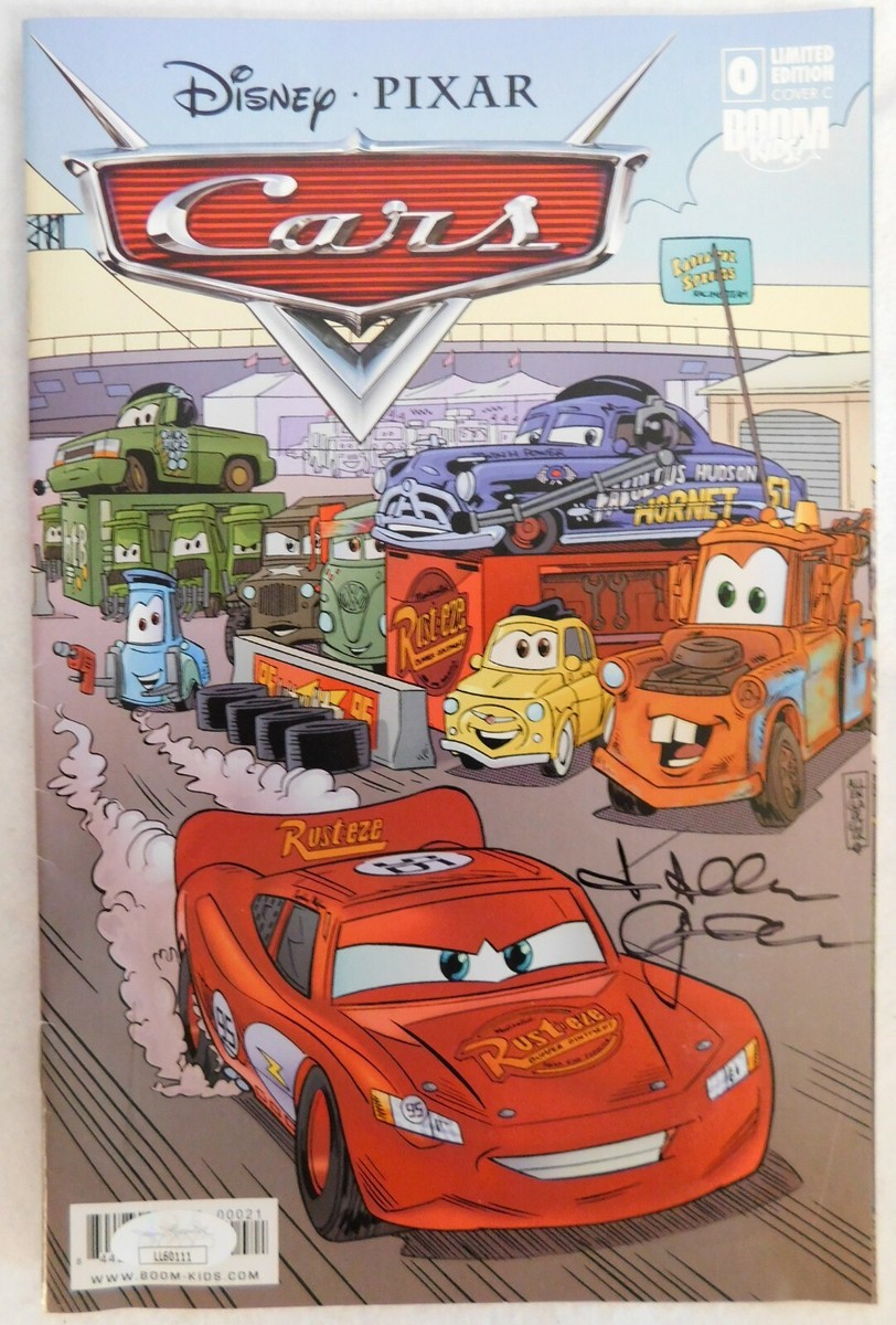 Allen Gladfelter Signed Disney Pixar Cars LE Cover C Comic #0 JSA