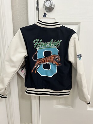 Stranger Things Justice Varsity Jacket Hawkins High School Tigers