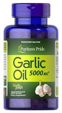 Puritan's Pride 5000mg Garlic Oil Softgel - 250 Count