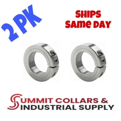 1  Bore Stainless Steel Single Split Shaft Collar (2 PCS) FREE ship  