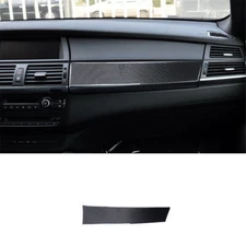 Carbon Fiber Passenger Storage Panel Cover Trim For BMW X5 E70 X6 E71 2008-2013